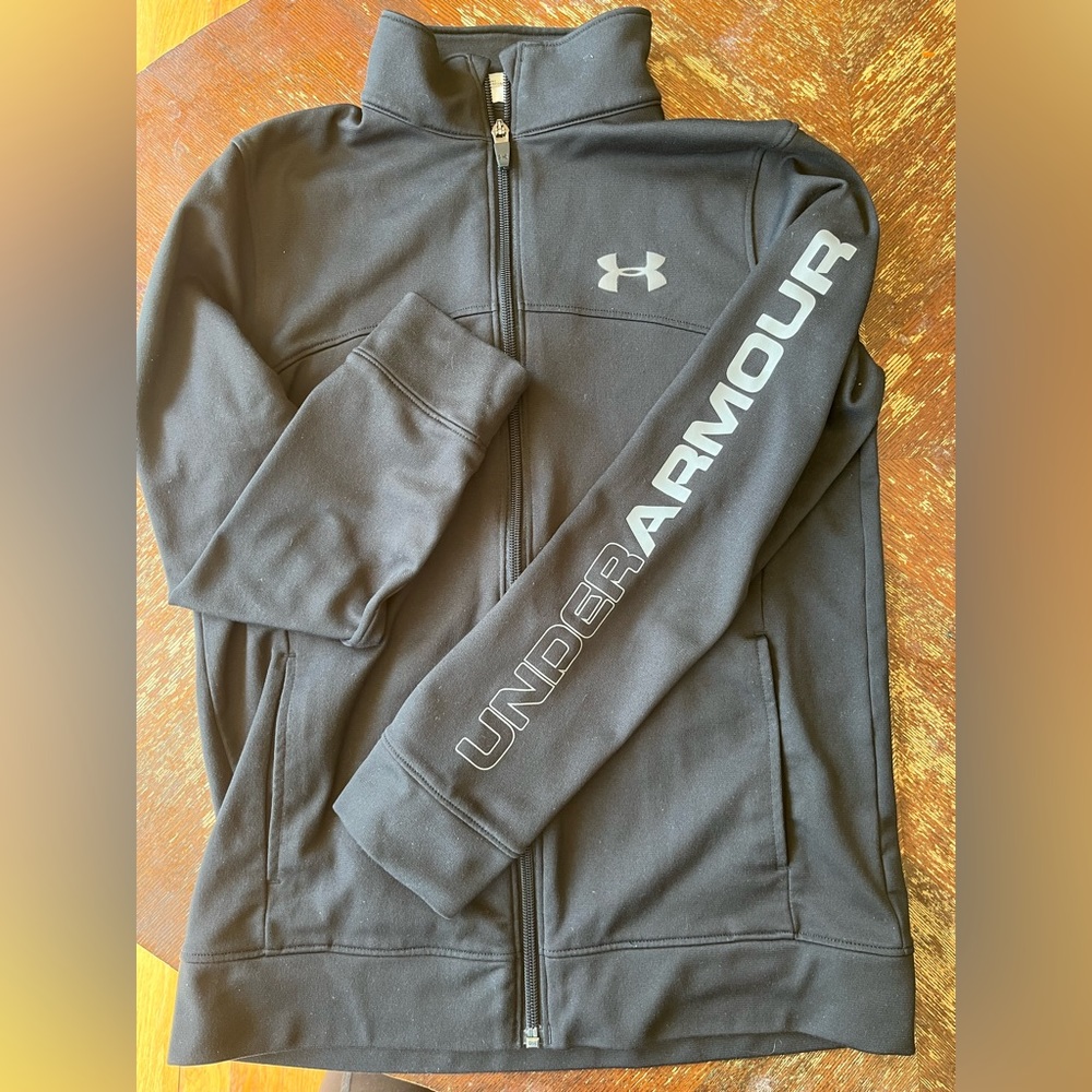 Under Armour light jacket black size youth M